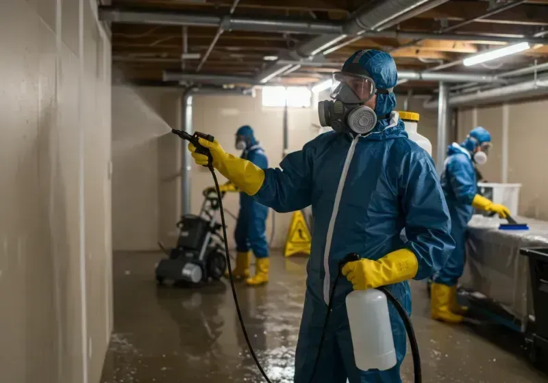 Basement Sanitization and Antimicrobial Treatment process in Brickerville, PA